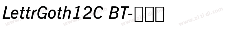 LettrGoth12C BT字体转换